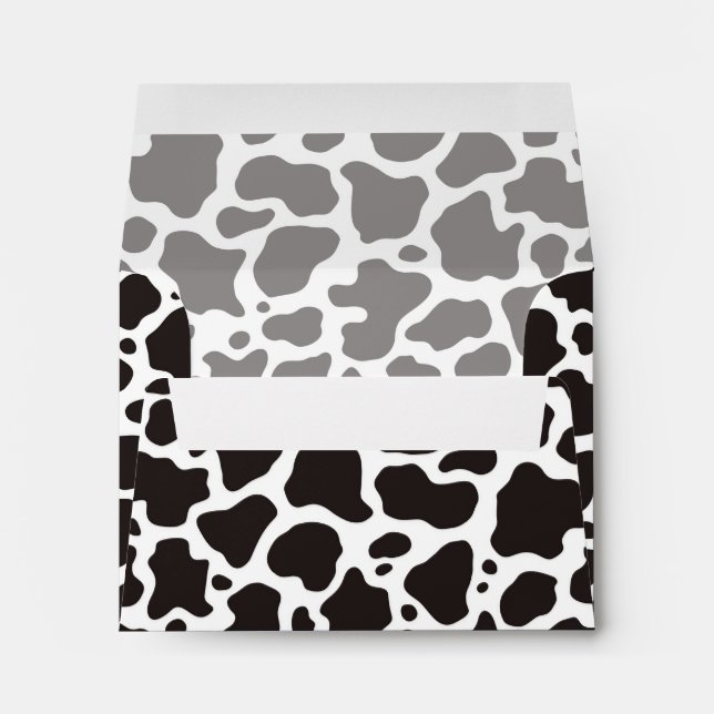 Cow pattern background envelopes (Back (Bottom))