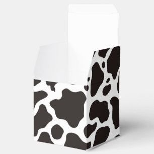 Cow pattern background favor box