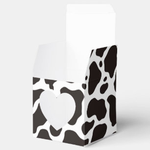Cow pattern background favor box