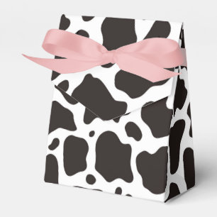 Cow pattern background favor box