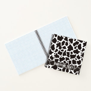 Cow pattern background notebook