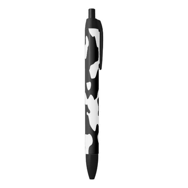 Cow Pattern Black and White Black Ink Pen (Bottom (Vertical))