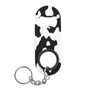 Cow Pattern Black and White Mini Bottle Opener
