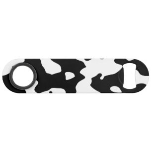Cow Pattern Black and White Speed Bottle Opener