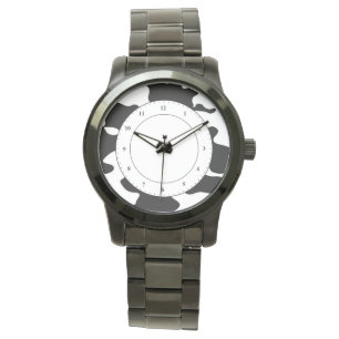 Cow Pattern Black and White Watch