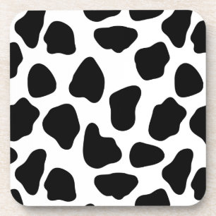 Cow pattern coaster