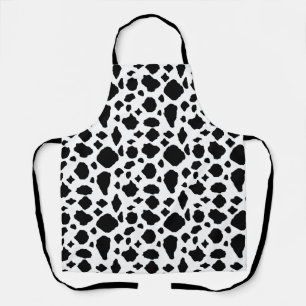 Cow Pattern Country Black and White Apron