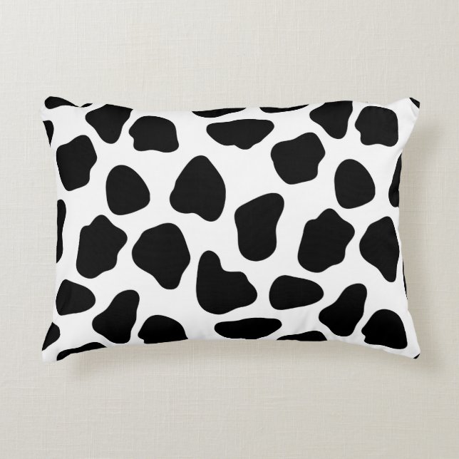 Cow pattern decorative pillow (Front)