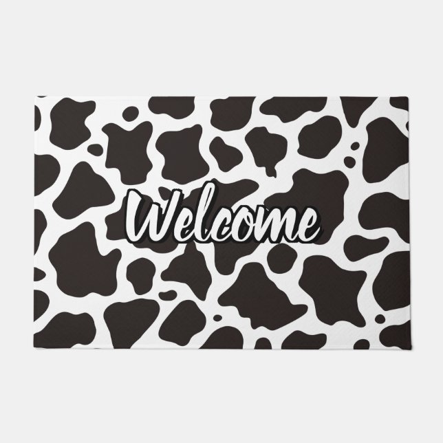 Cow Pattern Doormat (Front)