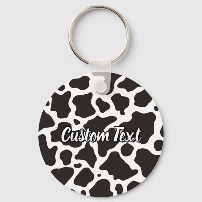 Cow Pattern Keychain (Front)