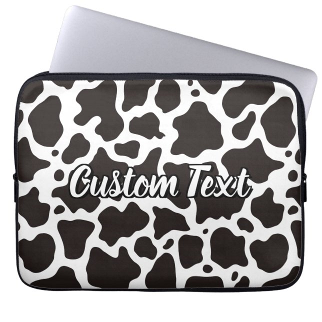 Cow Pattern Laptop Sleeve (Front)