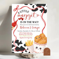 Cow Pattern Nugget Fast Food Theme Baby Shower