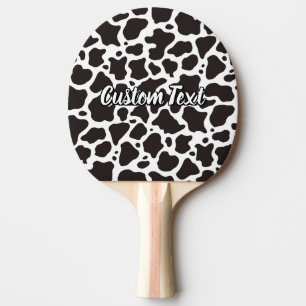 Cow Pattern Ping-Pong Paddle