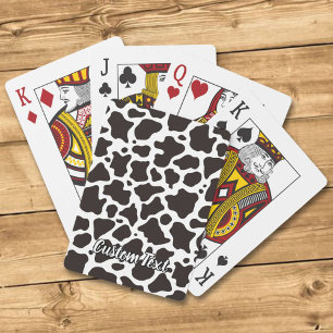Cow Pattern Playing Cards