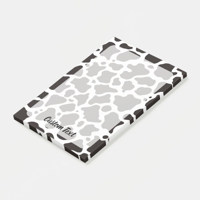 Cow Pattern Post-it Notes (Angled)