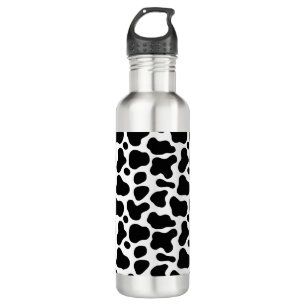Cow Pattern Printed Stainless Steel Water Bottle