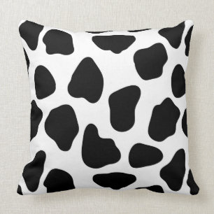 Cow pattern throw pillow
