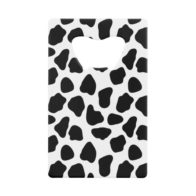 Cow pattern wallet bottle opener (Front)