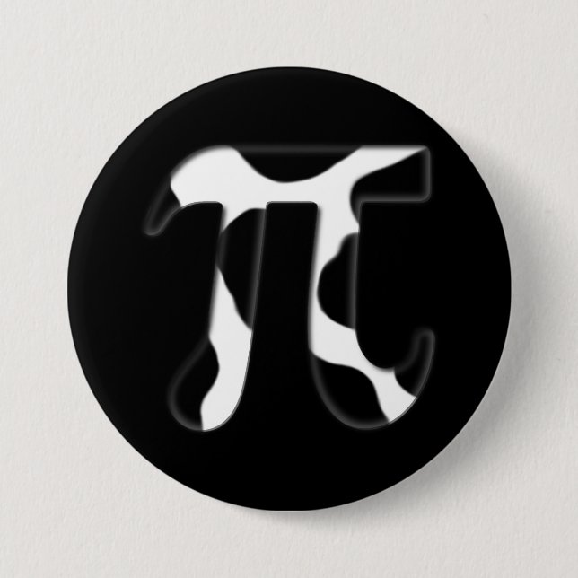 Cow Pi 3 Inch Round Button (Front)