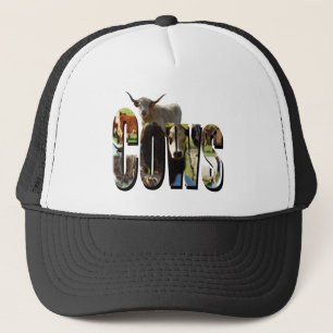 Cow Picture Logo With Highland Cow, Trucker Hat