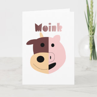 Cow + Pig = Moink card