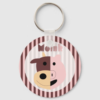 Cow + Pig = Moink keychain