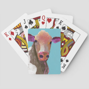 Cow Poker Face Playing Cards made by Bicycle