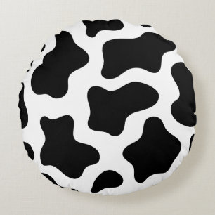 Cow Pow Round Pillow