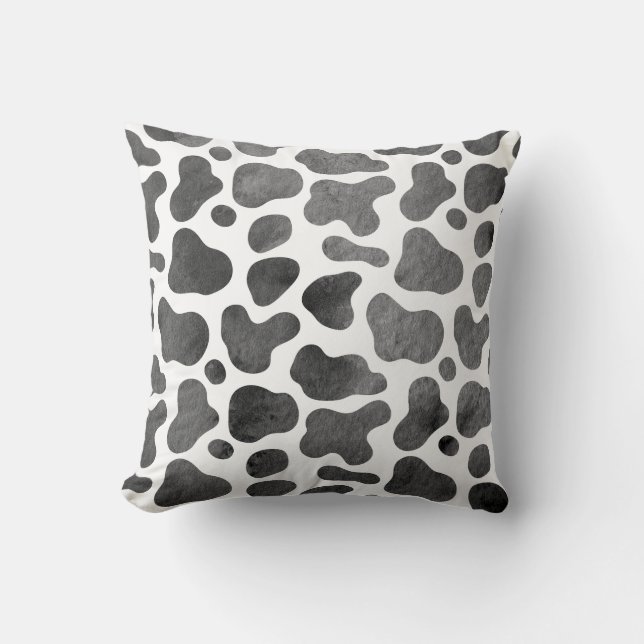 Cow Print Bedroom, Nursery, home decor Throw Pillow (Front)