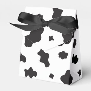 Cow Print Black and White Favor Box