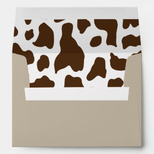 Cow Print Brown Southern Rodeo Envelope