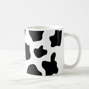 Cow print coffee mug   Personalizable