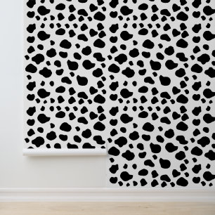 Cow Print, Cow Pattern, Cow Spots, Black And White Wallpaper