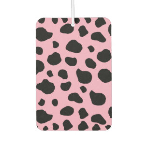 Cow Print, Cow Pattern, Cow Spots, Pink Cow Air Freshener