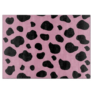 Cow Print, Cow Pattern, Cow Spots, Pink Cow Cutting Board