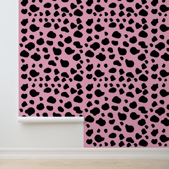 Cow Print, Cow Pattern, Cow Spots, Pink Cow Wallpaper (Application)