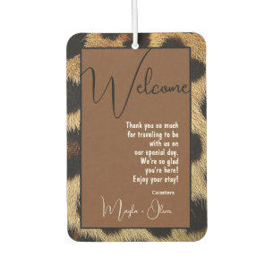 Cow Print, Cow Spots, Black And Brown Air Freshener