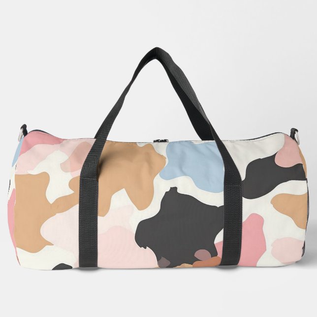 Cow Print Duffle Bag (Front)