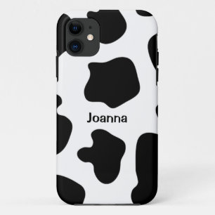 Cow print iPhone 5 case   Personalized name