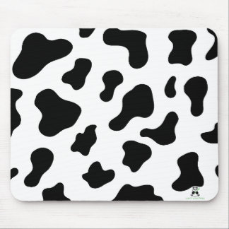 Cow-print mat mouse pad