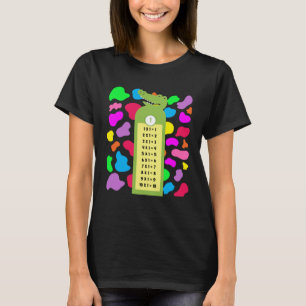 Cow Print Maths 90s Fancy Dress Idea & Multiplicat T-Shirt