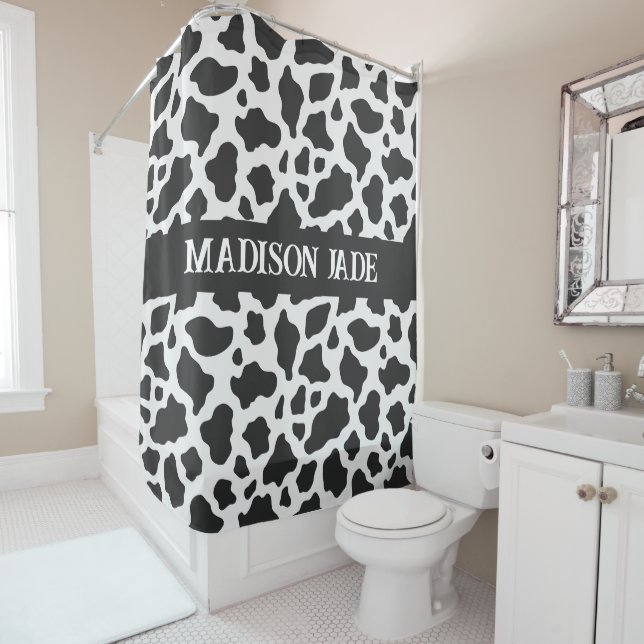 Cow Print Monogram Minimal Animal Print (In Situ)