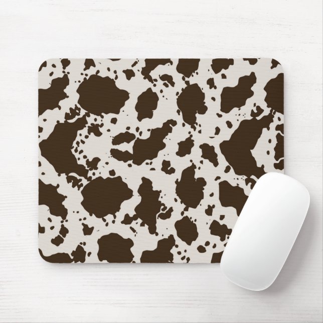 Cow print mouse pad (With Mouse)