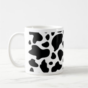 Cow Print Mug Black And White Cow Pattern
