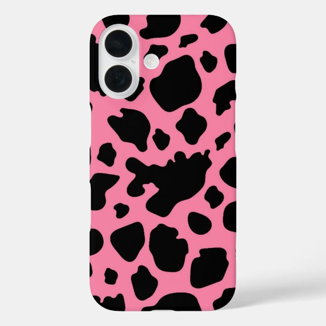 Cow Print on Pink Case-Mate iPhone Case (Back)