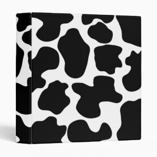 Cow Print Pattern Binder