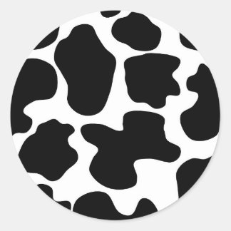 Cow Pattern Stickers, Cow Pattern Custom Sticker Designs