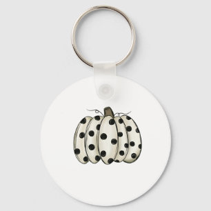 Cow Print Pumpkin Thanksgiving Fall Cattle Keychain
