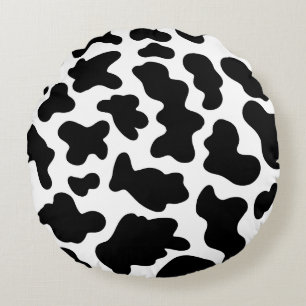 Cow Print Round Pillow