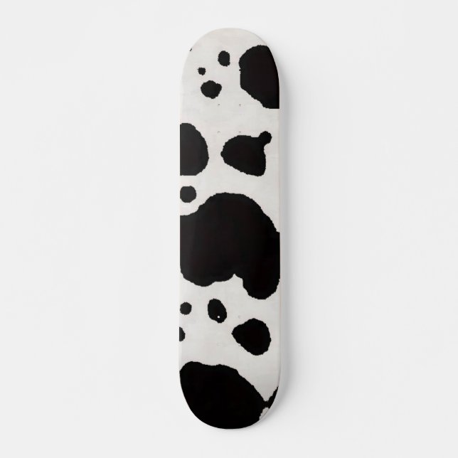 Cow Print Skateboard (Front)